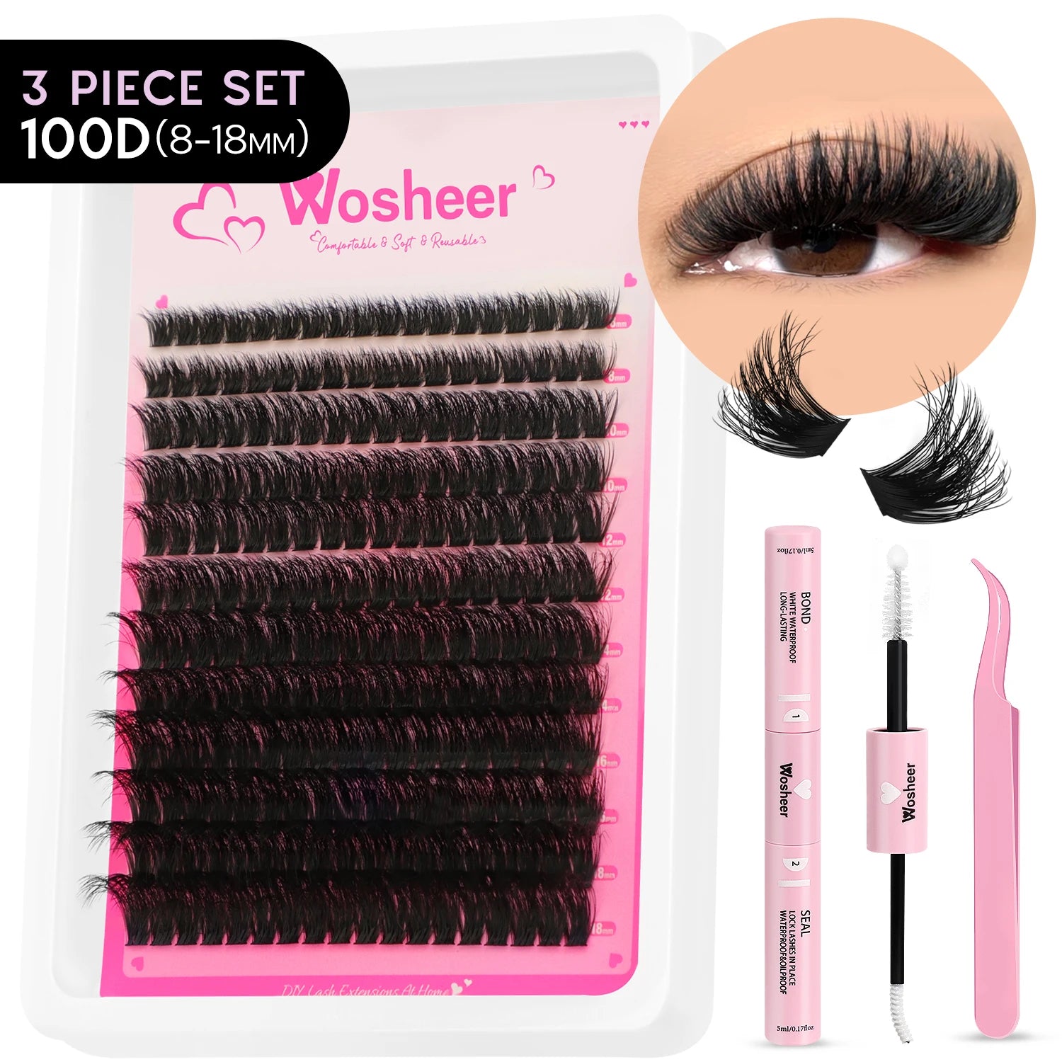 Wosheer 5-Minute Salon Lash Kit