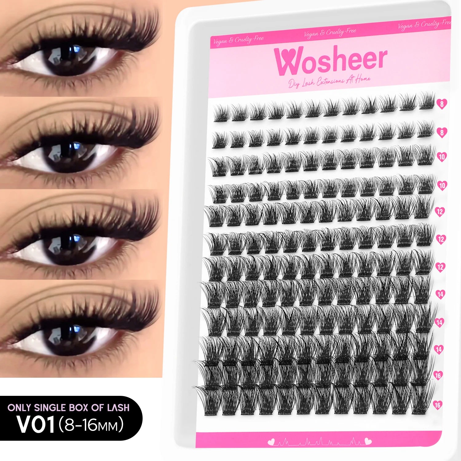 Wosheer 5-Minute Salon Lash Kit