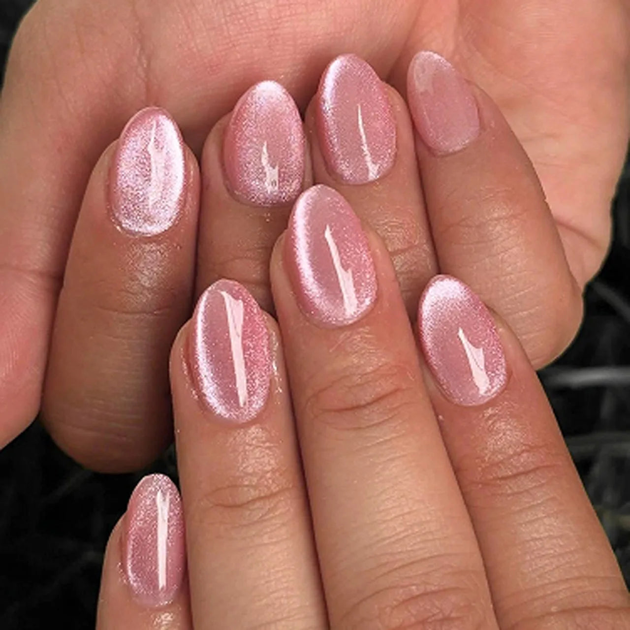 Aurora Glow – Nude Pink Ombré Press-On Nails