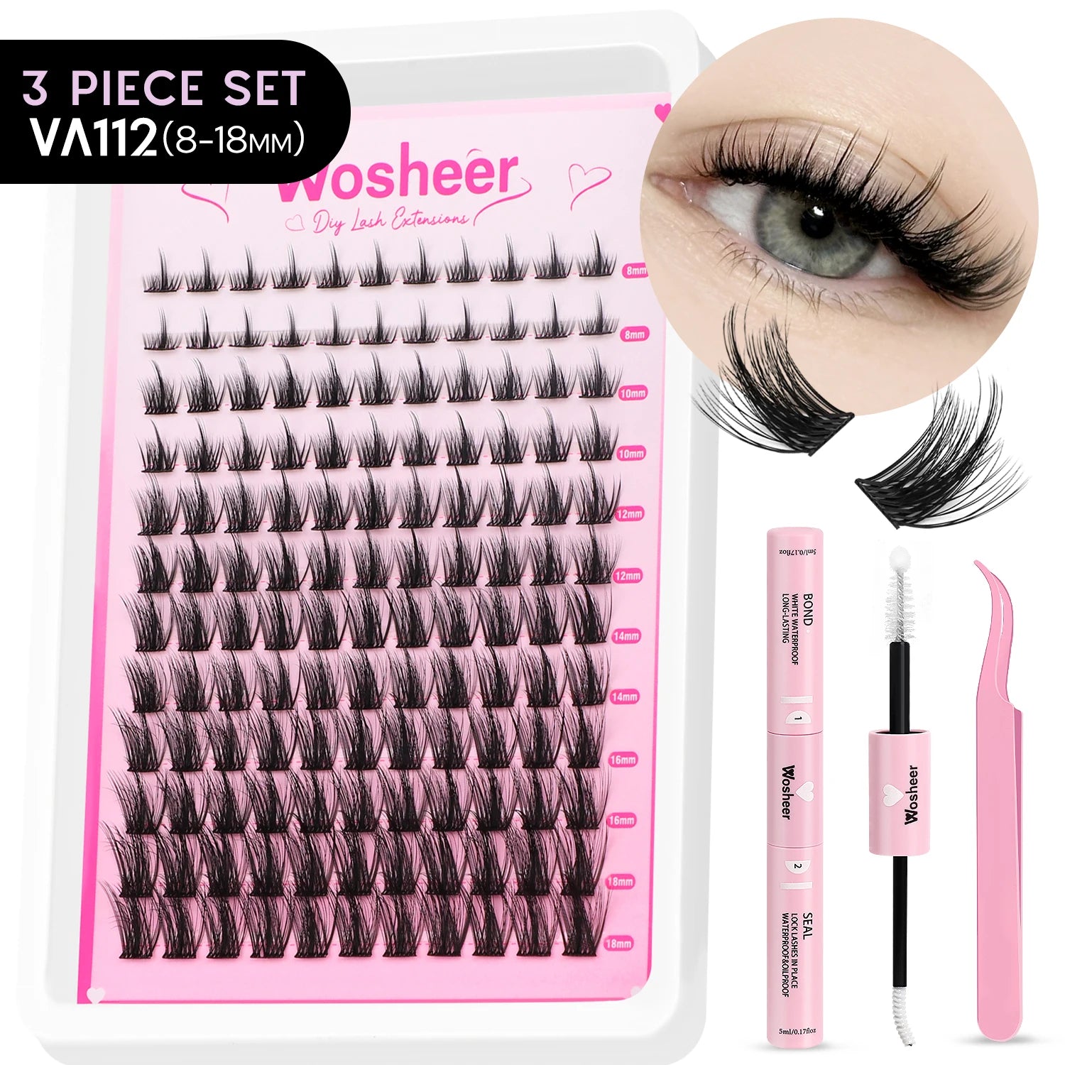 Wosheer 5-Minute Salon Lash Kit