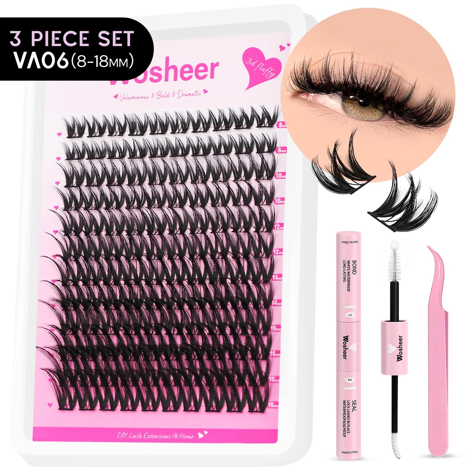 Wosheer 5-Minute Salon Lash Kit