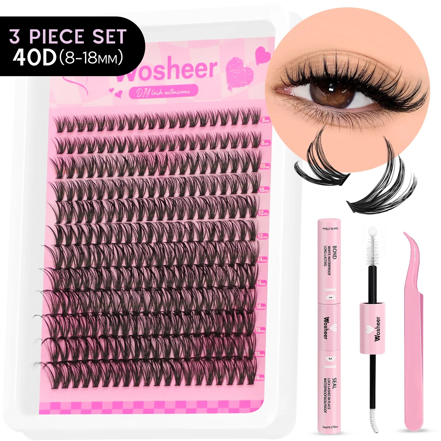 Wosheer 5-Minute Salon Lash Kit