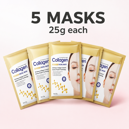 CollaGlow – Bundle with 5 facial masks at 25g each | Glow Vanta