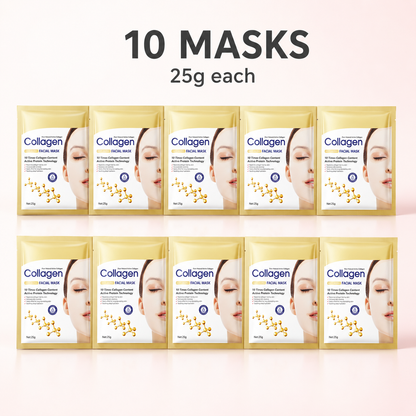 CollaGlow – Ritual Set with 10 facial masks at 25g each | Glow Vanta