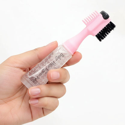 GlowEdge Wand – hand holding the pink dual-sided edge styling wand | Glow Vanta