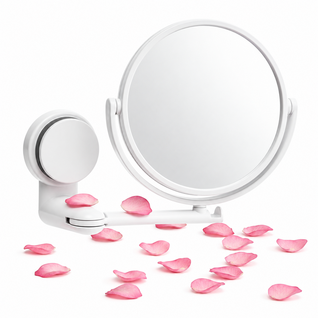 GlowFlex Mirror – Folding Arm Wall Mirror – product cover on pure white background | Glow Vanta