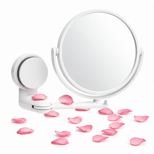 GlowFlex Mirror – Folding Arm Wall Mirror – product cover on pure white background | Glow Vanta