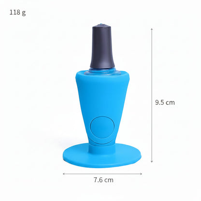GlowGrip Nail Stand – blue stand dimensions and 118-gram weight | Glow Vanta