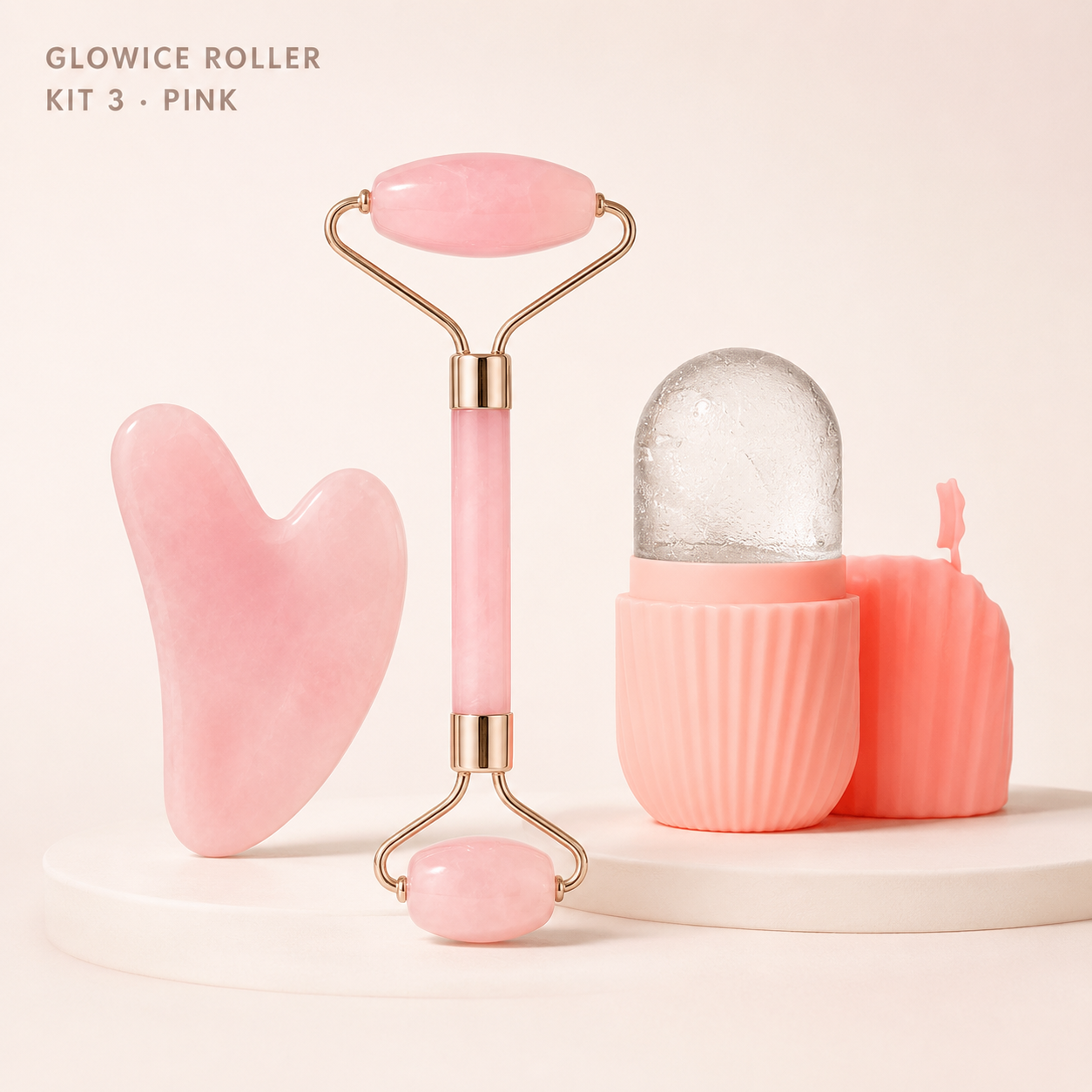 GlowIce Roller Kit 3 Pink premium variant