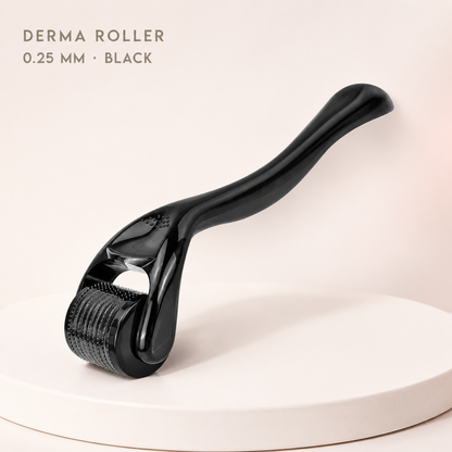 GlowIce Roller – black 0.25 mm derma roller | Glow Vanta