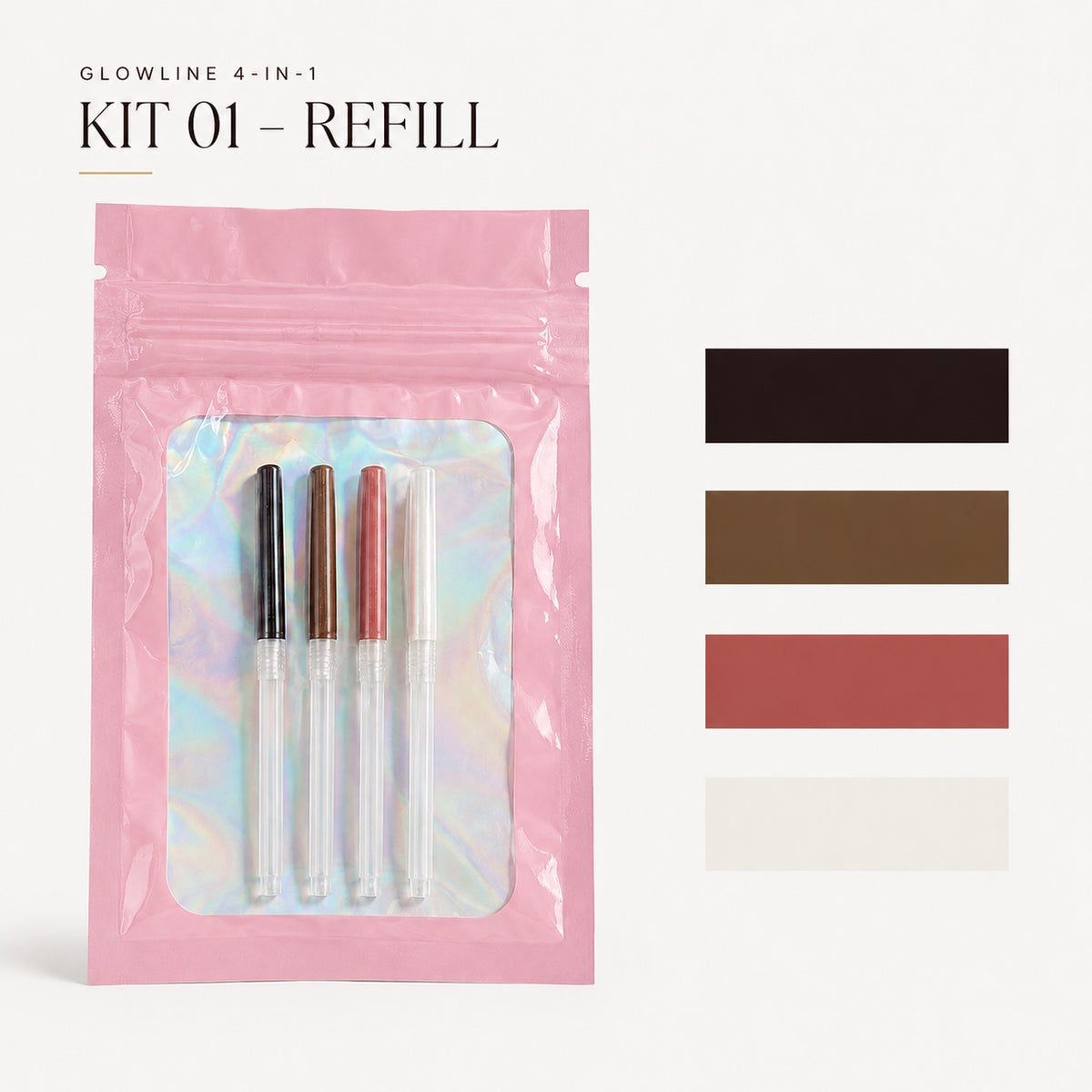 GlowLine 4-in-1 – Kit 01 four-cartridge refill pack without the pen | Glow Vanta