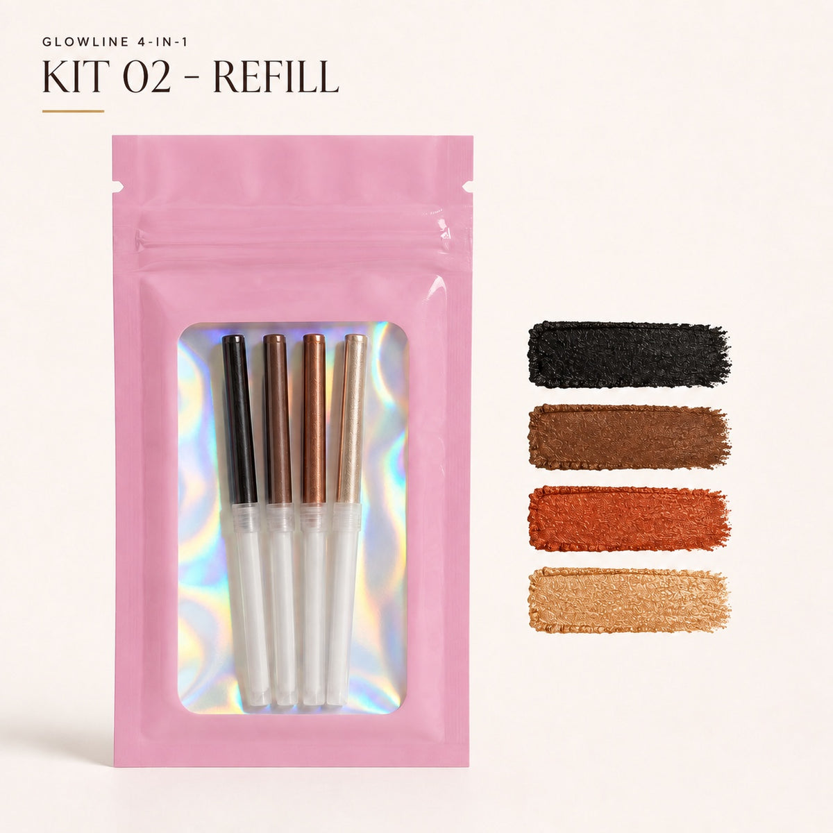GlowLine 4-in-1 – Kit 02 four-cartridge refill pack without the pen | Glow Vanta