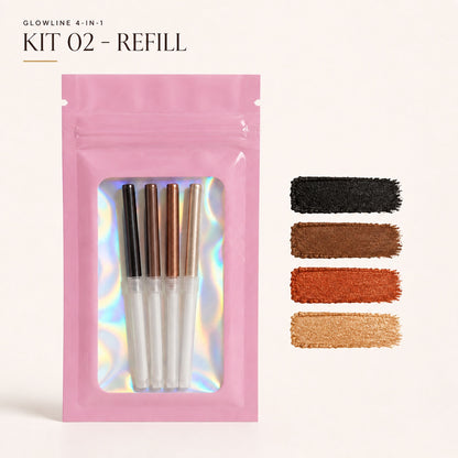 GlowLine 4-in-1 – Kit 02 four-cartridge refill pack without the pen | Glow Vanta