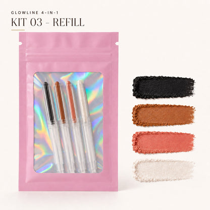 GlowLine 4-in-1 – Kit 03 four-cartridge refill pack without the pen | Glow Vanta
