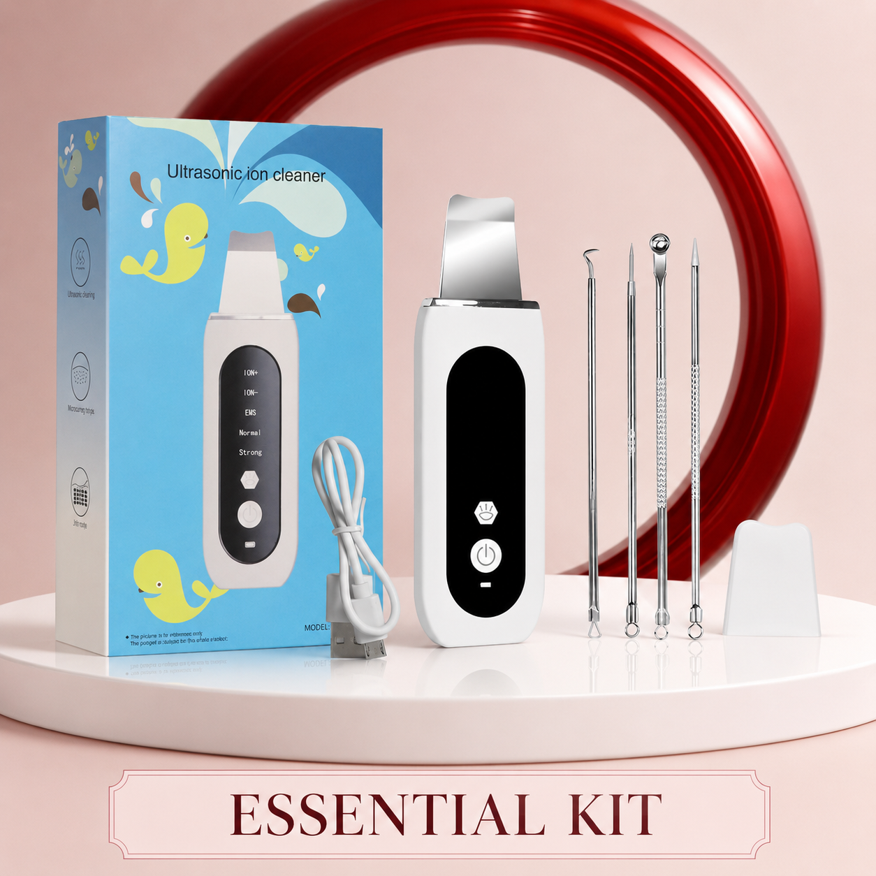 GlowSonic Cleanser essential accessories kit