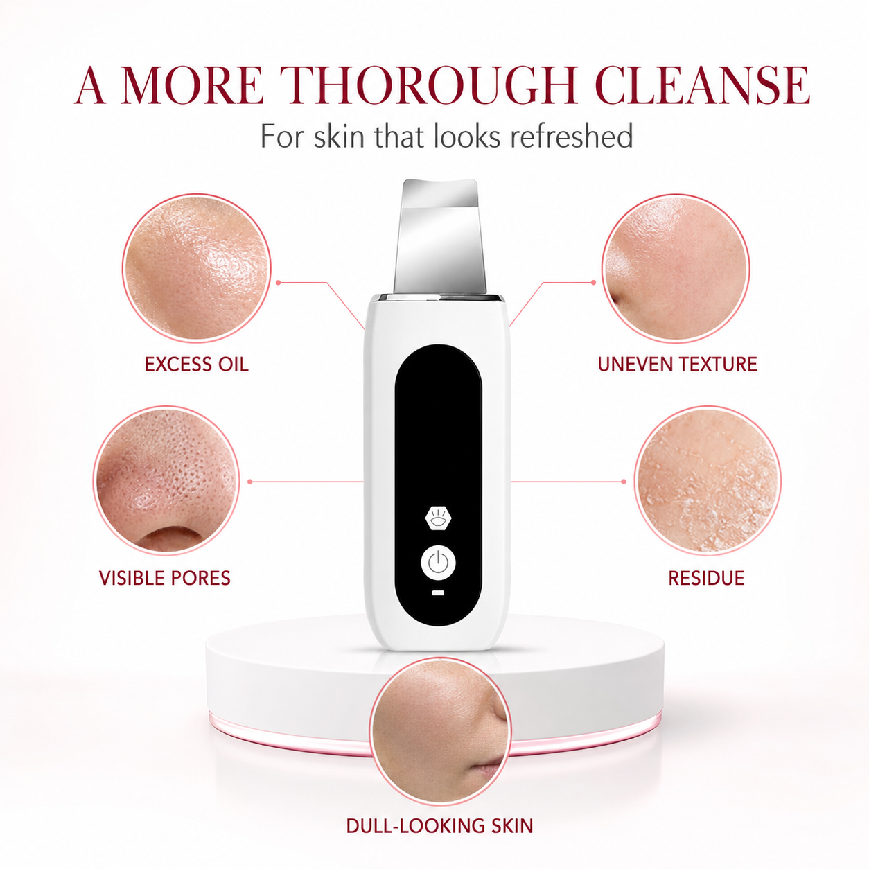 GlowSonic Cleanser thorough cleansing benefits