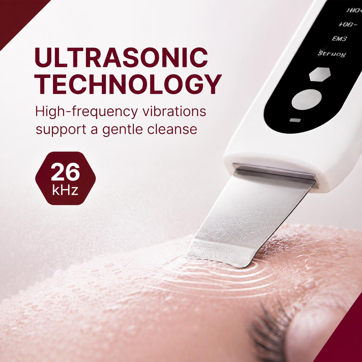 GlowSonic Cleanser ultrasonic technology