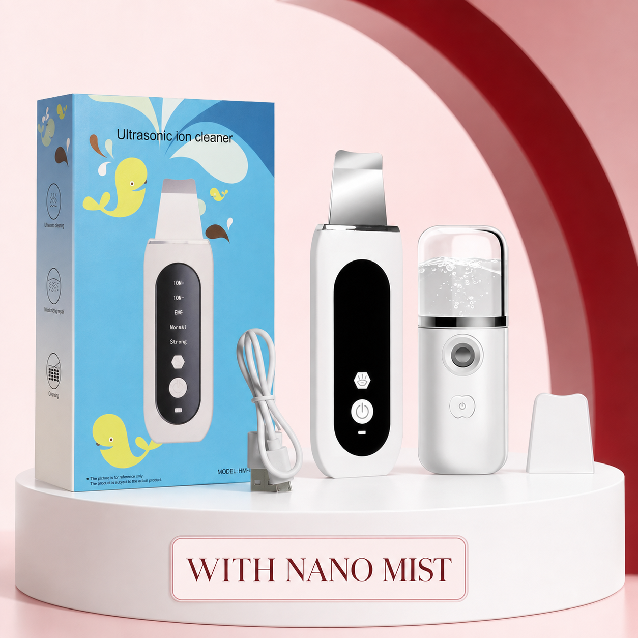 GlowSonic Cleanser with nano mist sprayer