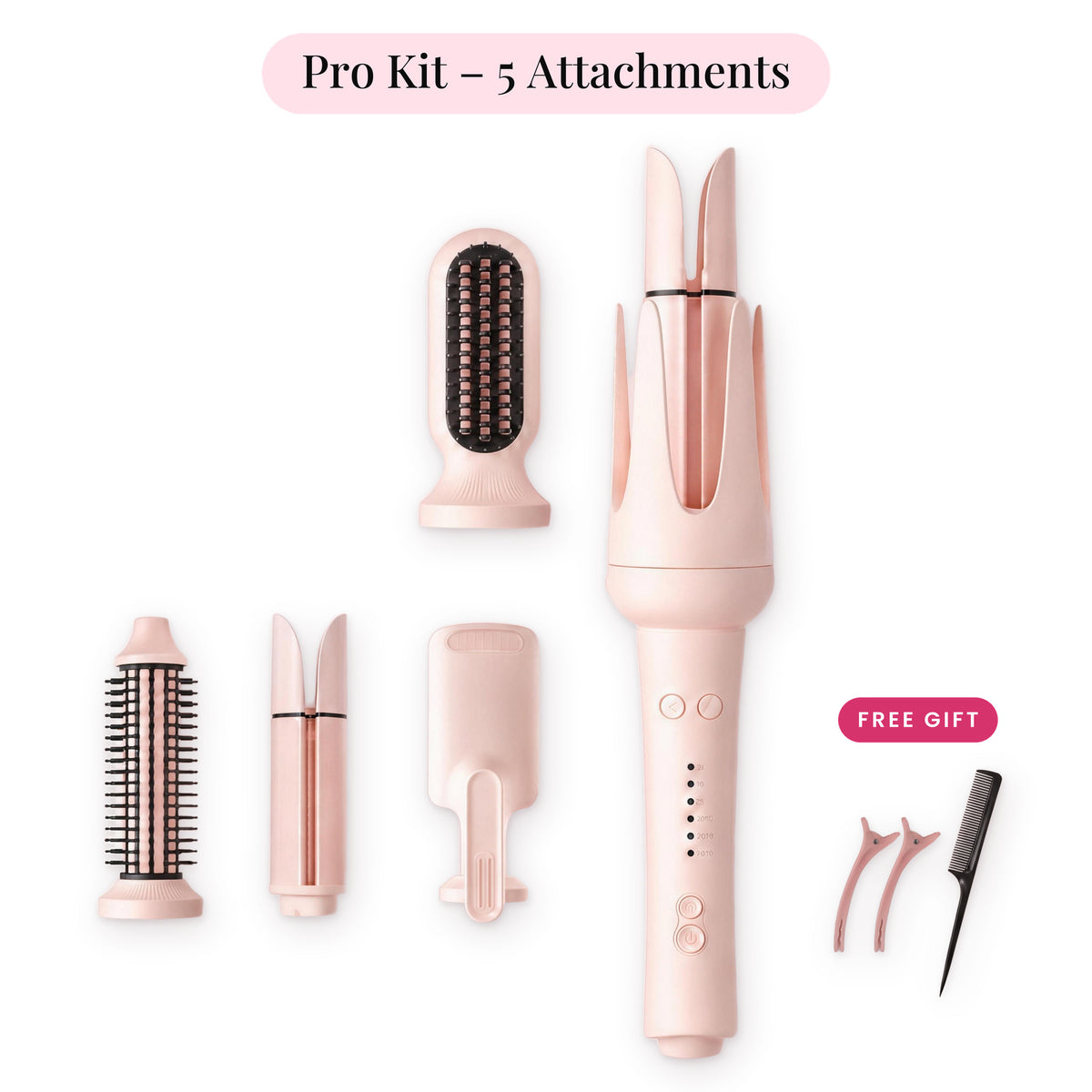 GlowCurl Pro – Pro Kit – 5 Attachments | Glow Vanta