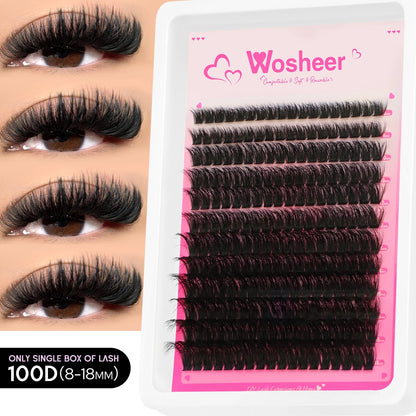 Salon Lash Lift Kit – 100D 8–18 mm cluster lash tray | Glow Vanta