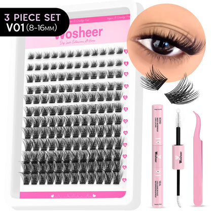 Salon Lash Lift Kit – V01 8–16 mm three-piece lash set | Glow Vanta