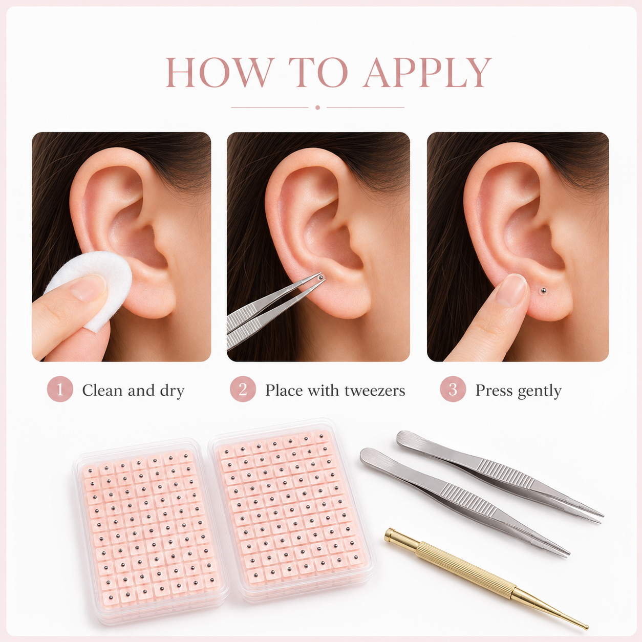 How to apply SerenEar ear seeds