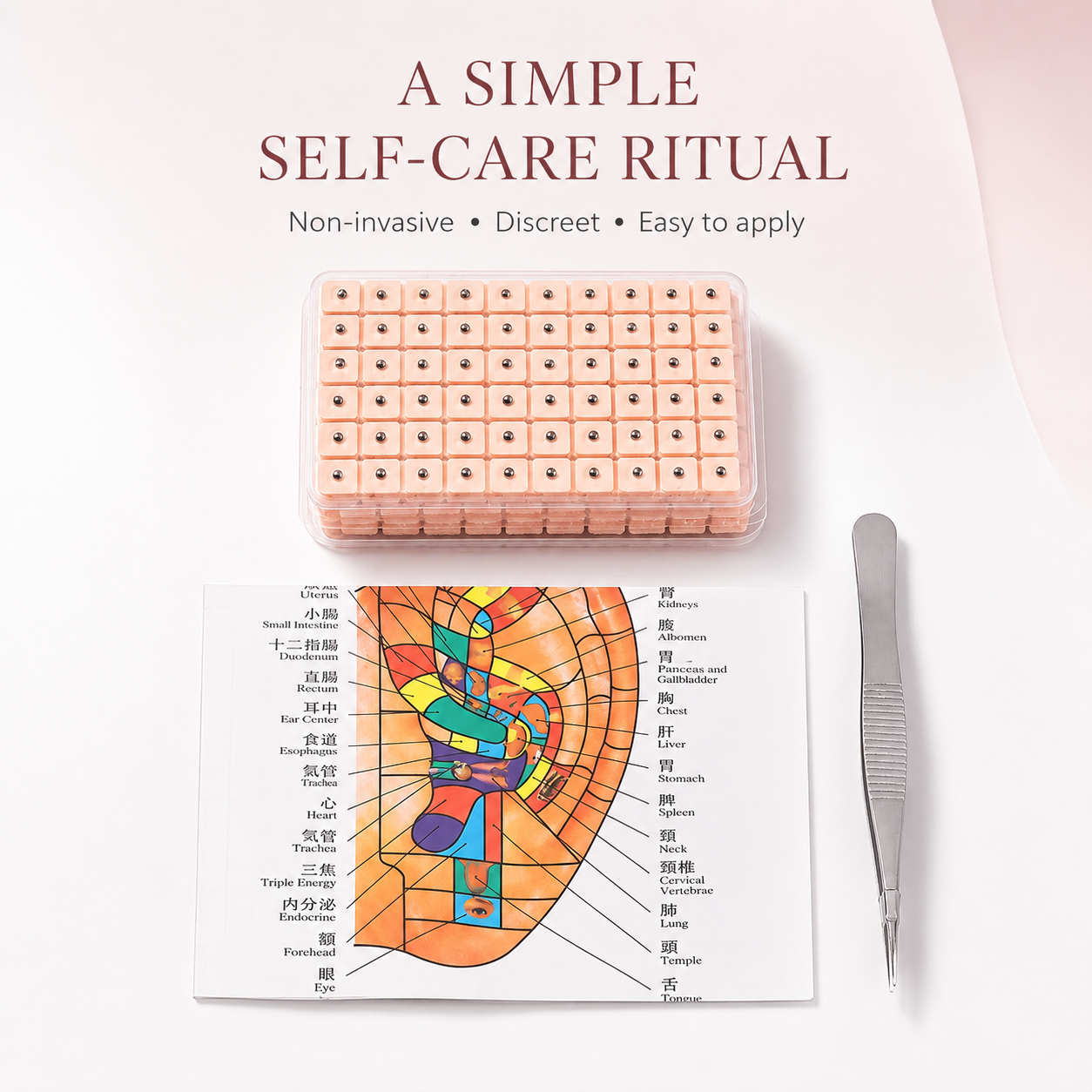 SerenEar simple non-invasive self-care ritual