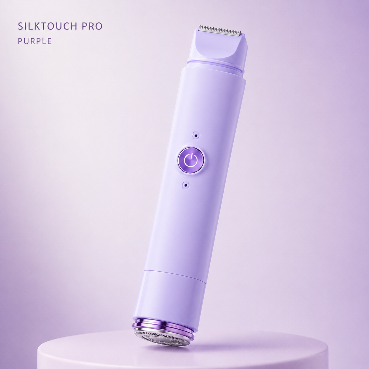 SilkTouch Pro Purple — premium 2-in-1 body and bikini trimmer