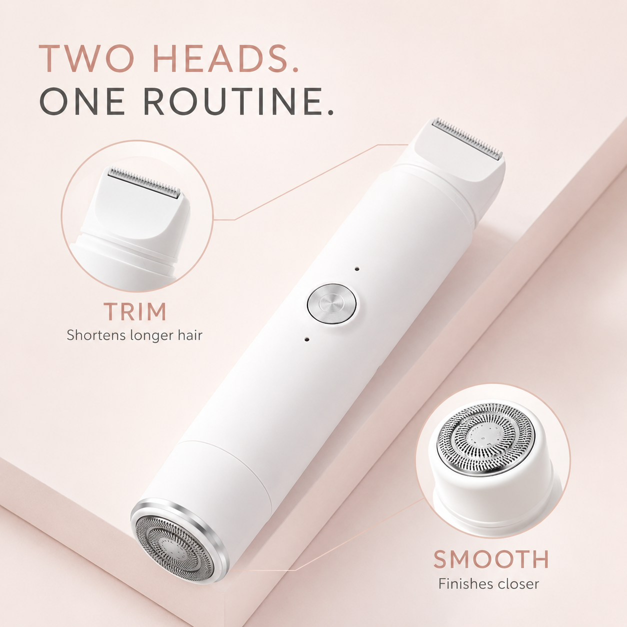 SilkTouch Pro dual-head system for trimming and a closer finish