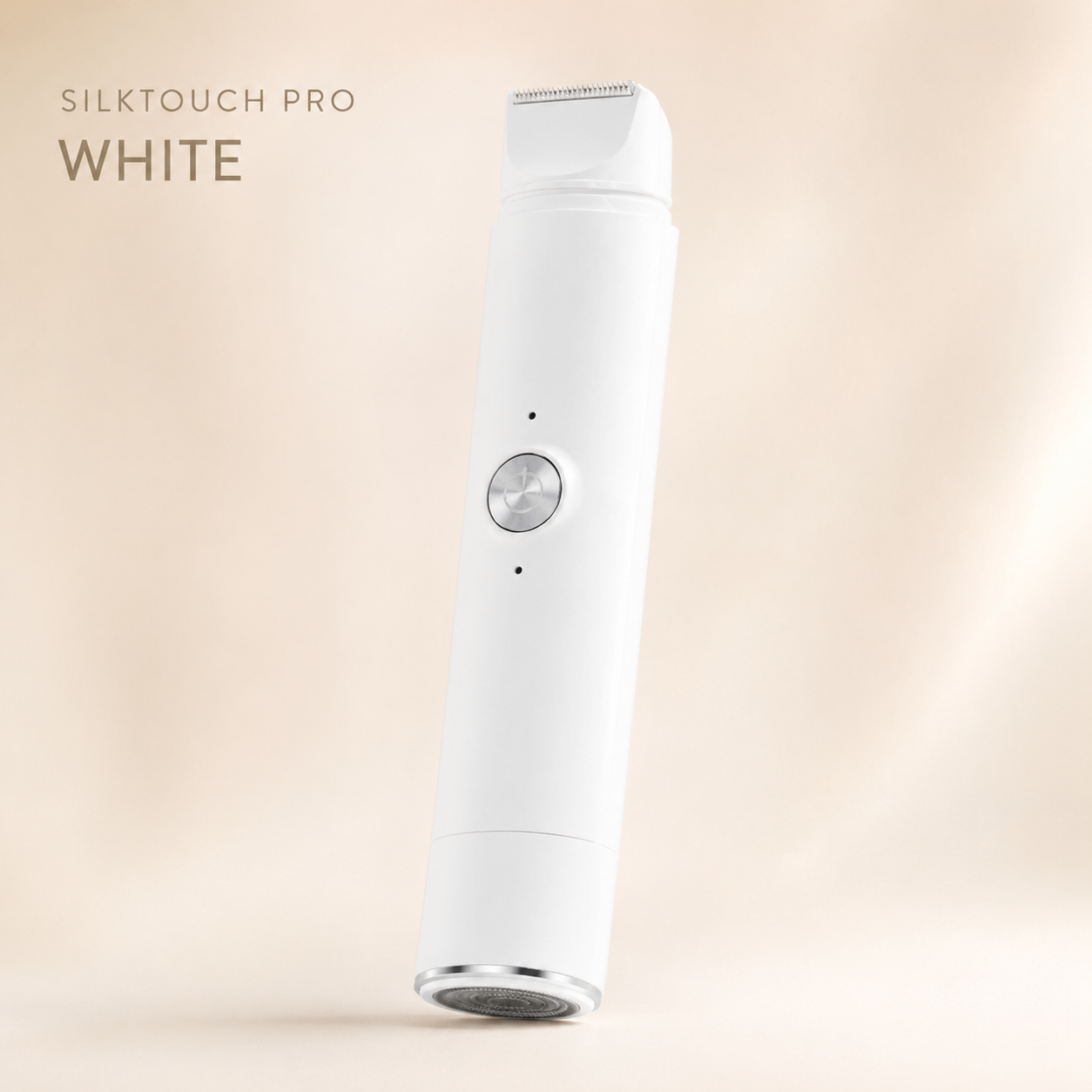 SilkTouch Pro White — premium 2-in-1 body and bikini trimmer