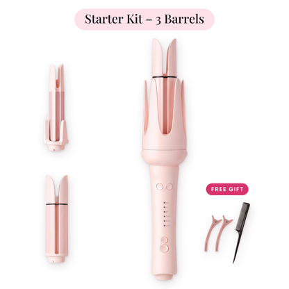 GlowCurl Pro – Starter Kit – 3 Barrels | Glow Vanta