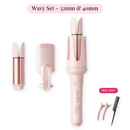 GlowCurl Pro – Wavy Set – 32mm & 40mm | Glow Vanta